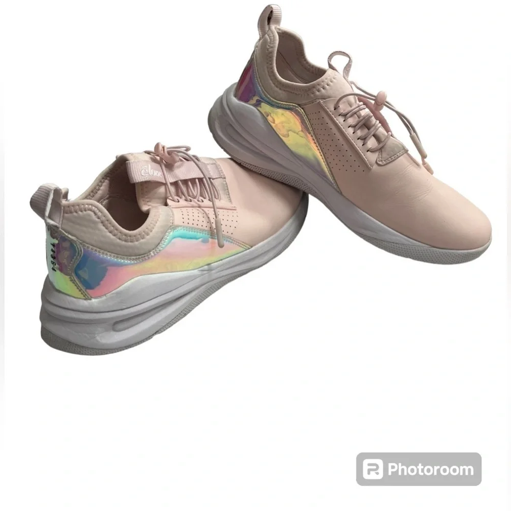 Clove womens 9 Shoes Sneakers Healthcare Nursing Pink Holographic Limited Ed